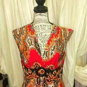 Stretchy Low-Cut Dress Sz6